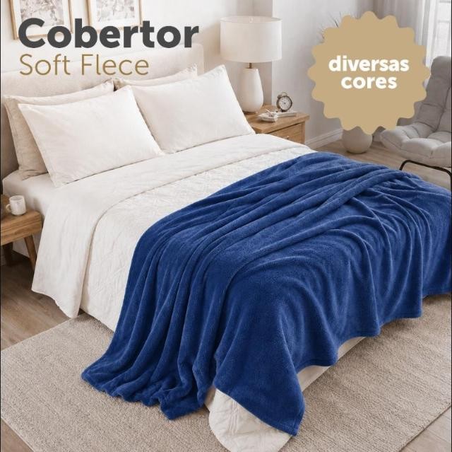 Cobertor Manta Fleece Soft Casal Queen Microfibra Antialérgico Andreza Enxovais