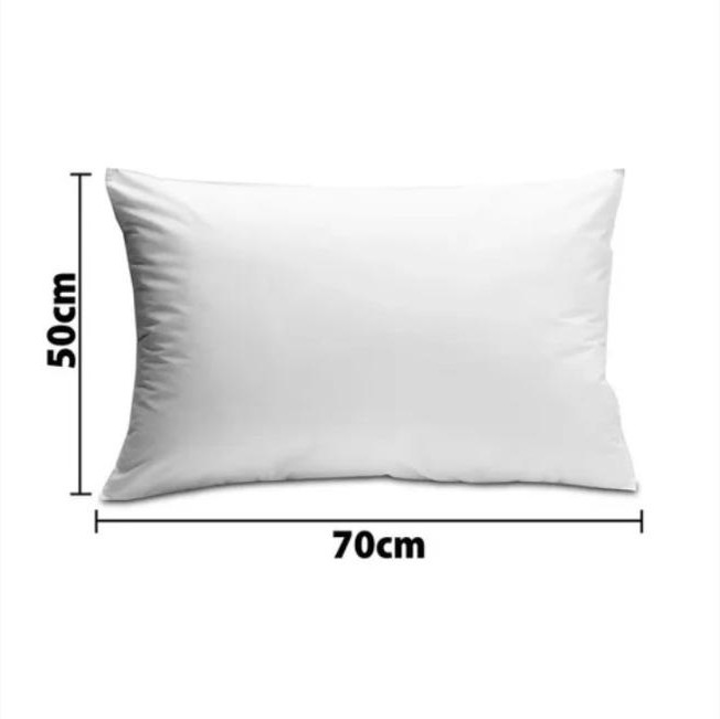 Travesseiro de Microfibra Siliconado 100% Algodão 70cm x 50cm