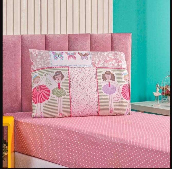 Jogo De Cama Infantil Menino Menina Solteiro Com Fronha Estampado 2 Peças Bouti