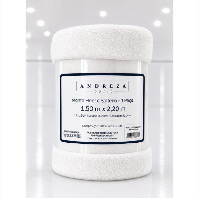 Manta Cobertor Fleece Soft Solteiro Microfibra Antialérgico Andreza Enxovais