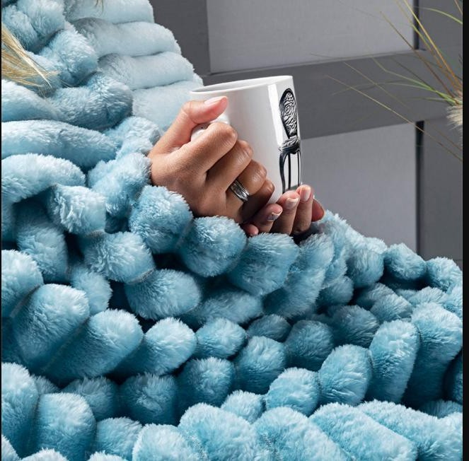 Cobertor Queen 320gr m² Grosso Flannel Aveludado 2,40m x 2,20m - Fluffy | Willow