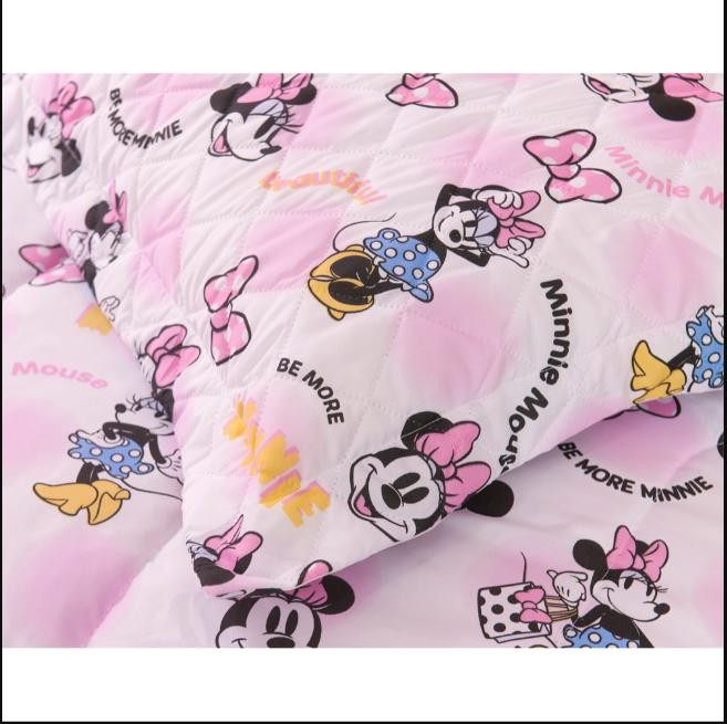 Jogo de Lençol Cama Solteiro Disney Microfibra 2 Peças - Mickey e Minnie - 150 Fios