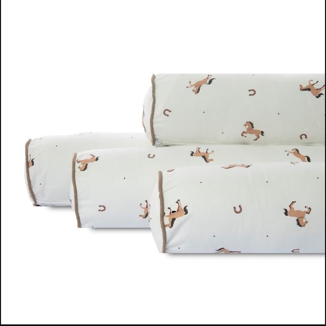 Kit 4 Capas de Rolinho Para Berço Super Macio Varias Estampas Com Zíper Percal 100% Algodão | 200 Fios