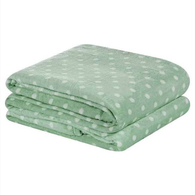 Manta Cobertor Solteiro Antialérgica Inverno Petit Poá Quentinha 220g