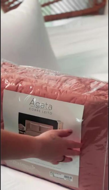 Kit Cobre Leito Ágata Queen 3 Peças Micropercal 200 Fios - Bordado