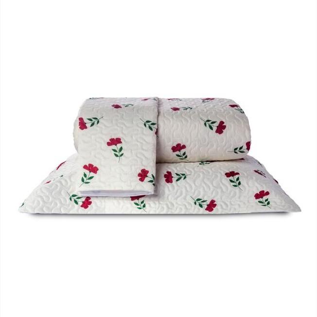Cobre Leito QUEEN Estampado Basic 3 Peças - 180 Fios