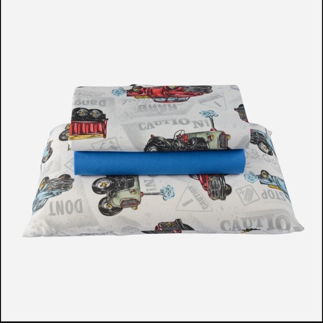 Jogo de Lençol Cama Solteiro 3 Peças Malha Soft - 100% Algodão
