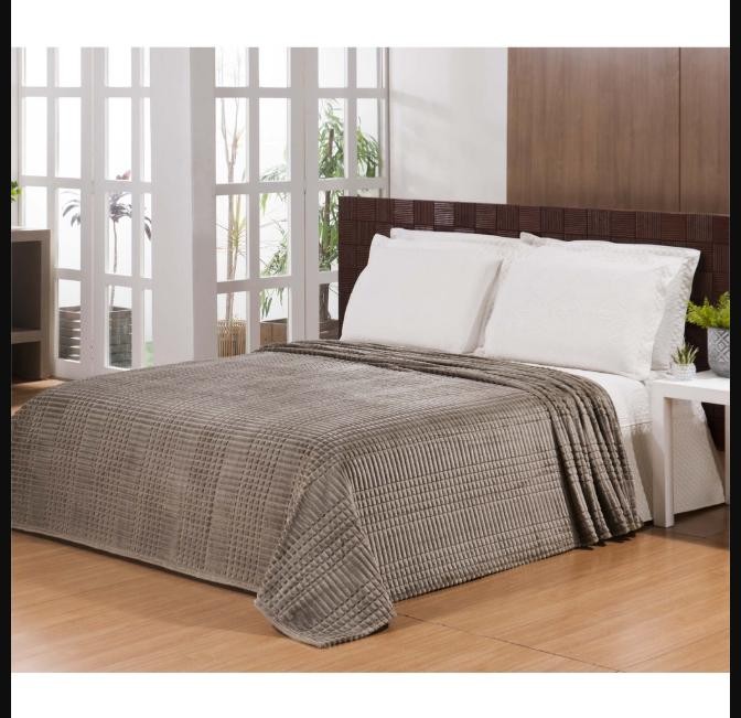 Coberta Manta Linha Louvre Antialérgica Casal Luxo 300grs/m²
