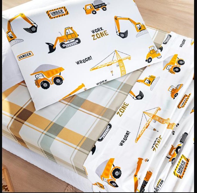 Jogo De Lençol 3 Peças 200 Fios Solteiro Infantil Kids - Toque Macio