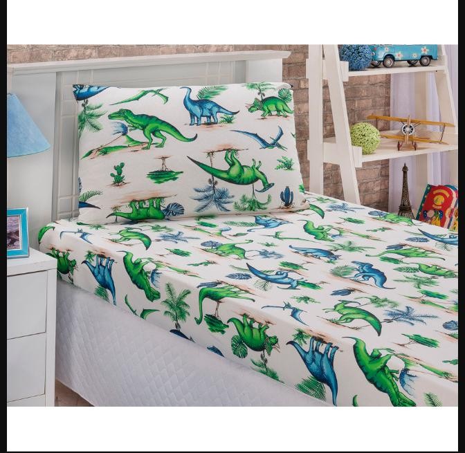 Jogo de Lençol Infantil Malha 100% Algodão Mini Cama 2 Peças