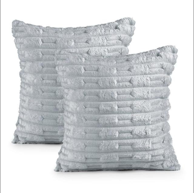 Kit 2 Capas Almofada 320g Luxo 45cm X 45cm Aveludada Soft - Willow